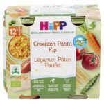 HIPP légumes pâtes poulet bio 12M (2x250g)