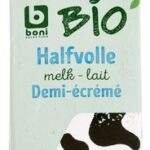 B BIO Lait demi-écrémé brique (1L)