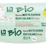 B BIO oeuf bl. s.pous.mâl.1jour (10pc)