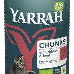 YARRAH chat morcea.poulet boeuf Bio 405g