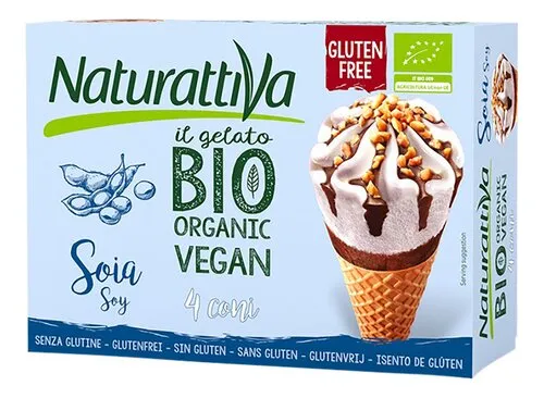 NATURATTIVA Cornet Soja S.Gl.bio 4x120ml