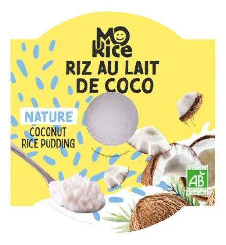 MoRice Alternative végan Riz au lait de coco | Nature | Bio 125g
