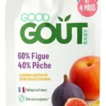 GOOD GOUT Figue pêche bio +4M 120g