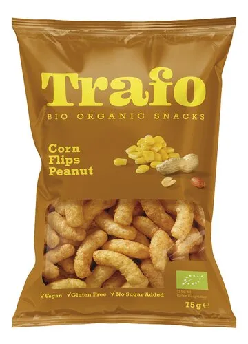 TRAFO Corn Flips Peanut Bio 75g