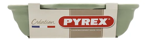 PYREX plat à four vert 29x22cm 1.3l